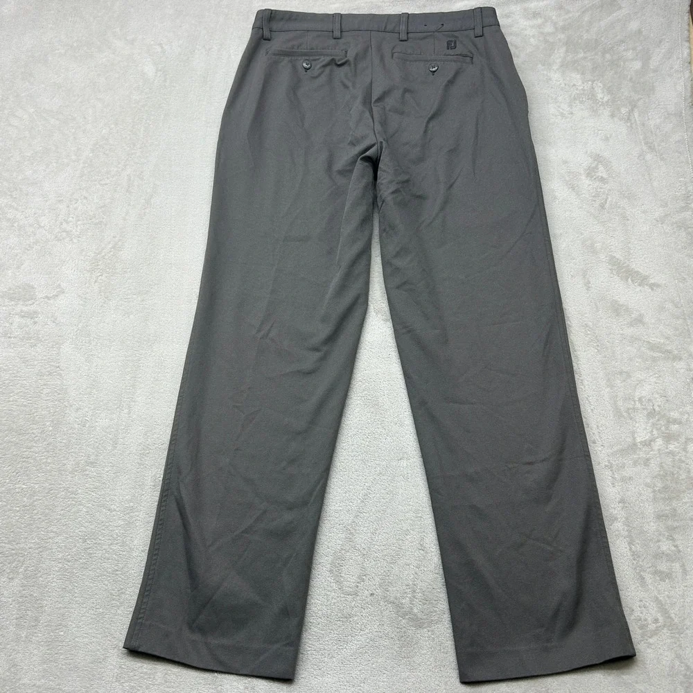 FootJoy Golf Pants Men 34x32 Gray Performance Stretch Straight Leg Chino Outdoor